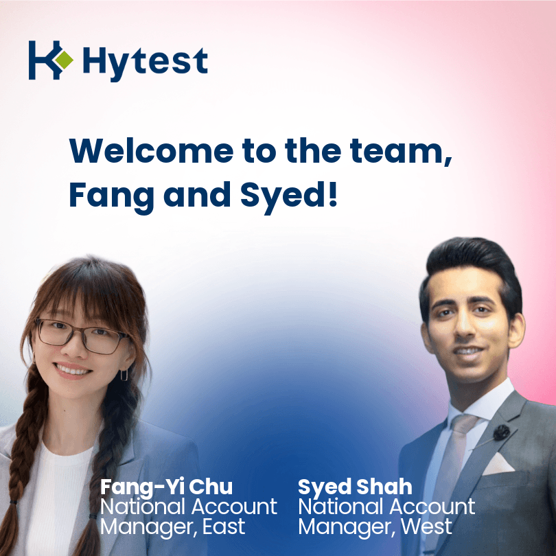 Syed Shah and Fang-Yi Chu, new Hytest North America team members